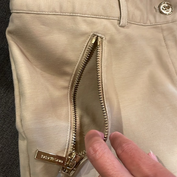 NWOT Michael Michael Kors Khaki Straight Leg Pants - Picture 4 of 9